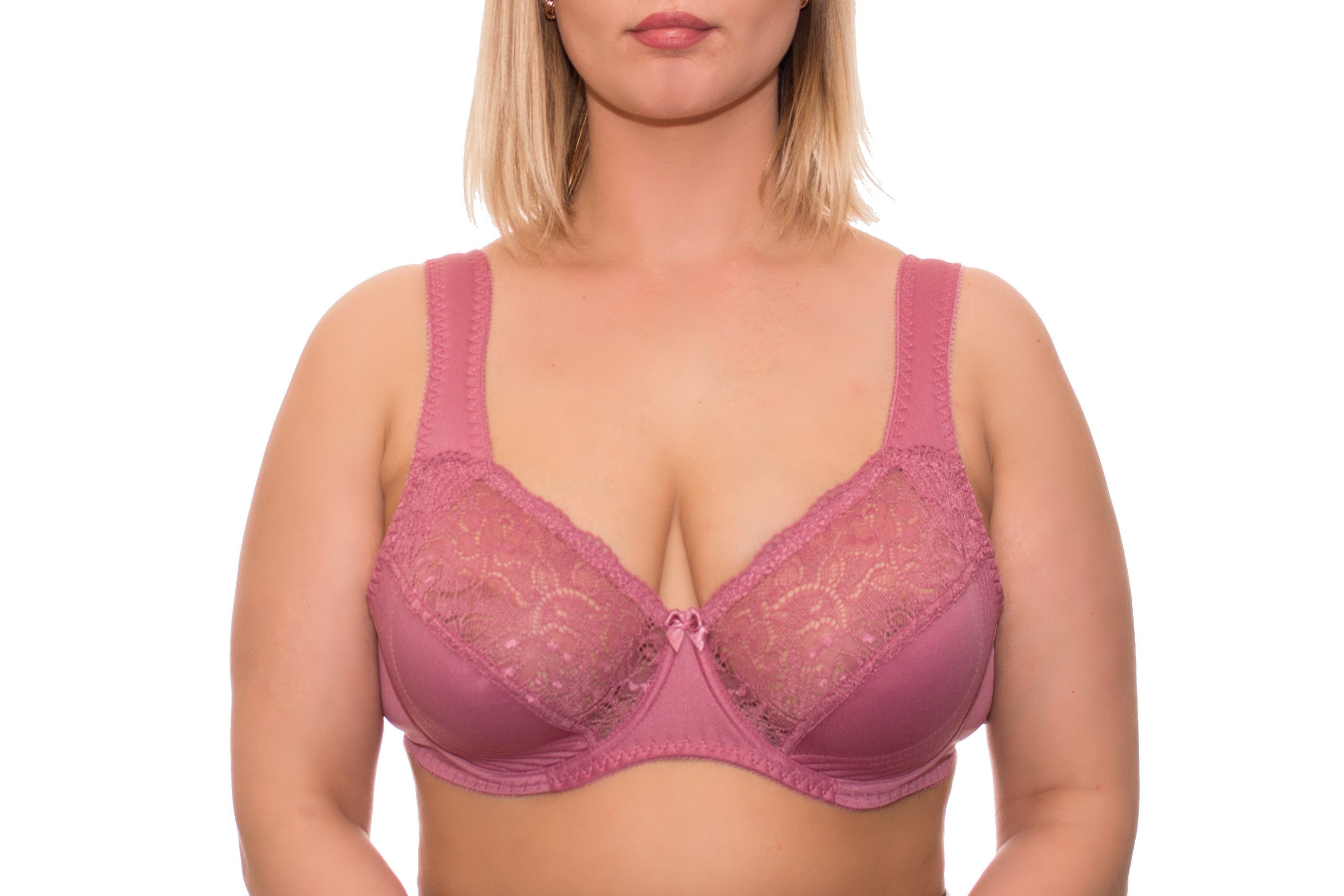 Full Coverage Underwire Bra Comfort Wide Straps Support Panels