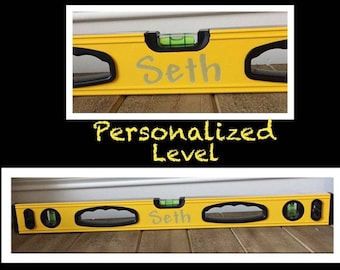 Personalized engraved fathers day Level grandpa gift worlds best dad level 24"
