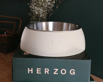 Dog Bowl - Stainless Steel - 8 Cups - Dog Food Bowl - Dog Water Bowl - Large Dog Bowl - Dog Gift Herzog Dog Collar