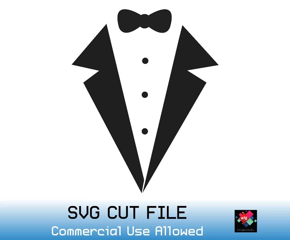 Download Tuxedo Svgtux Svg For Cricutsvg For Silhouette Cameotuxedo Etsy