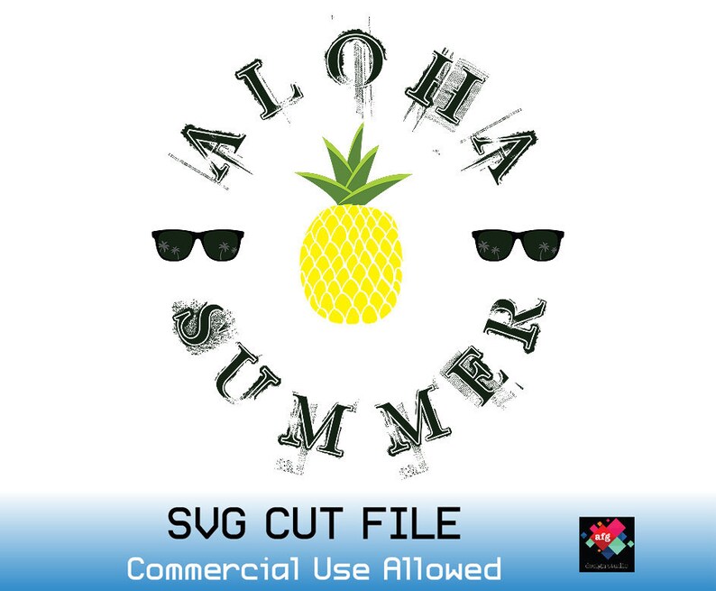 Pineapple SVG Aloha Summer Summer to shirt Pineapple | Etsy