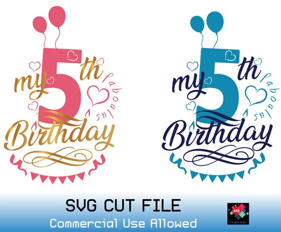 Download Birthday Svg My Fifth Birthday Svg My 5th Birthday Svg Birthday Boy Svg Cricut Svg Birthday