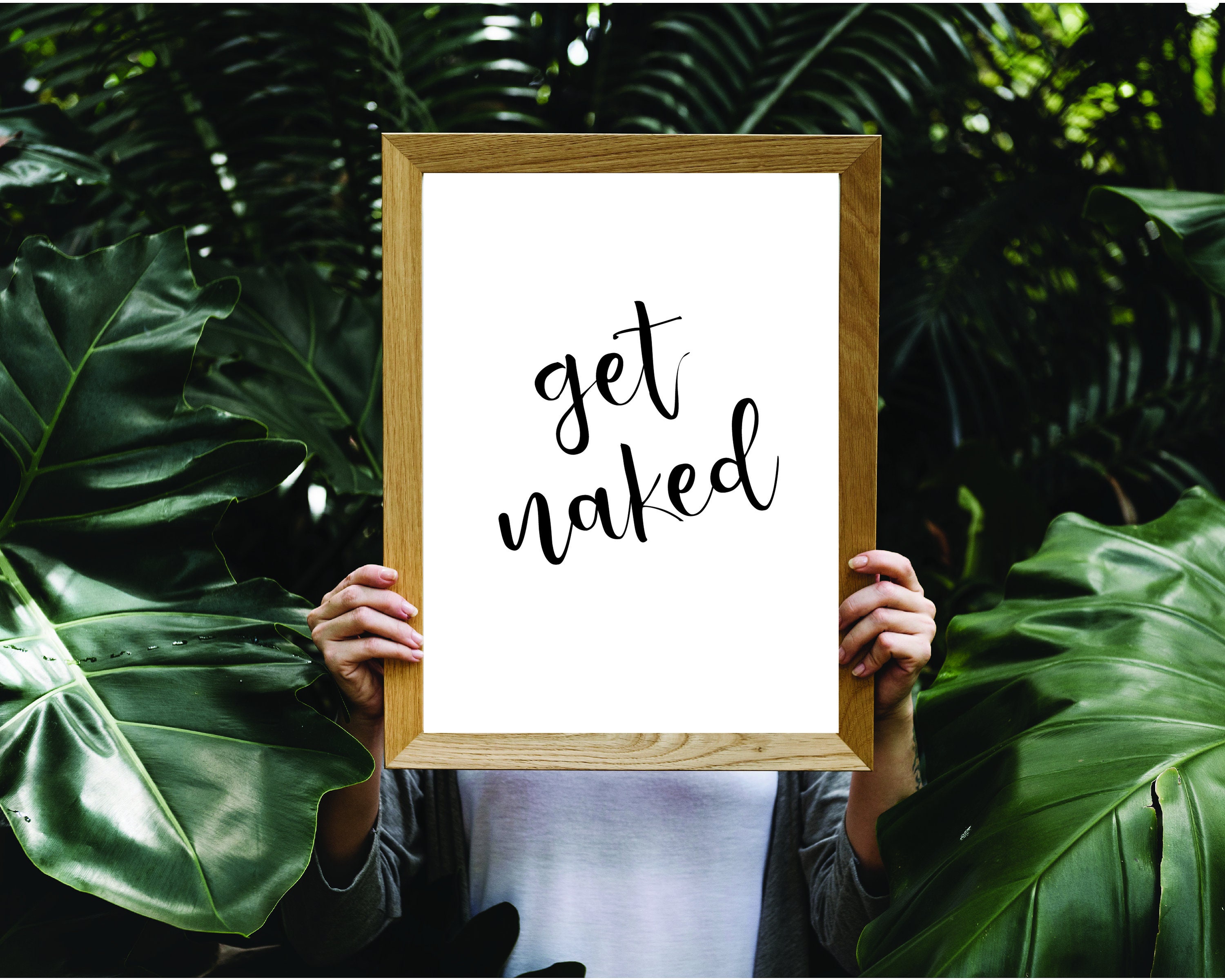 Get Naked PRINTABLE Wall Art - Etsy