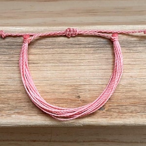 wrap bracelet, women bracelet, surfer bracelet, birthday gift, stackable bracelet, waterproof bracelet, waxed cord bracelet