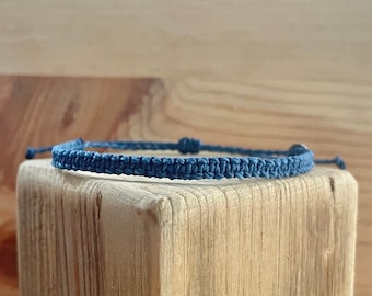 Fine Bracelet for Men, Men Bracelet, Basic Bracelet, Macrame Bracelet, Thread Bracelet, Water Resistant Bracelet, Birthday Gift