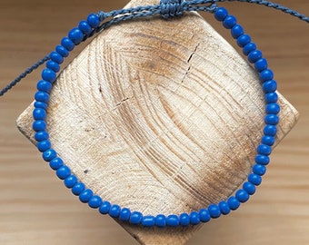 Handmade Crystal Ball Anklet, Adjustable Clasp, Summer Jewelry, Minimal Anklet, Elegant and Unique Accessory for Gift