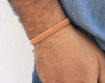 Macrame Bracelet, Bracelet for Women, Bracelet for Men, Waterproof Bracelet, Surf Bracelet, Salmon Bracelet, Friendship Bracelet, gift