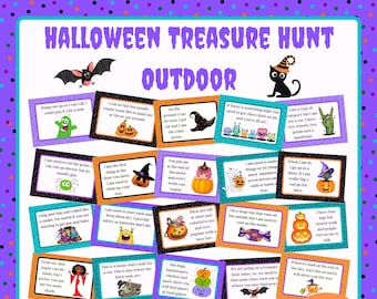 Outdoor Halloween Treasure Hunt for Kids Halloween Scavenger - Etsy