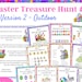 Easter Scavenger Hunt 3, Vol 2, Easter Bunny Letter, Outdoor Treasure ...