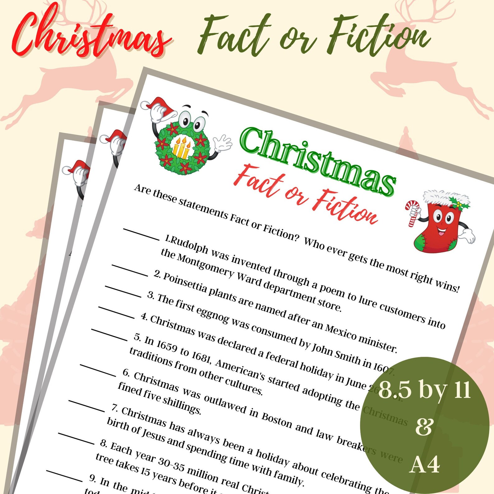Christmas Fact or Fiction History of Christmas Christmas Etsy