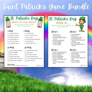 St Patrick's Day Game Bundle, 20 Printable Family Activities (PDF) image 9