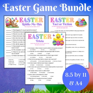 Easter Games, 20 Game Bundle, Virtual Party Games, Easter Activity, Games for kids, Games for Adults, Family Games, Classroom Bundle image 7