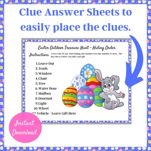 Easy Hiding Instructions and all 10 hiding places.