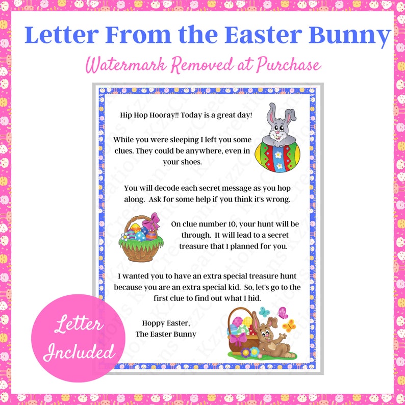 Letter from the Easter Bunny