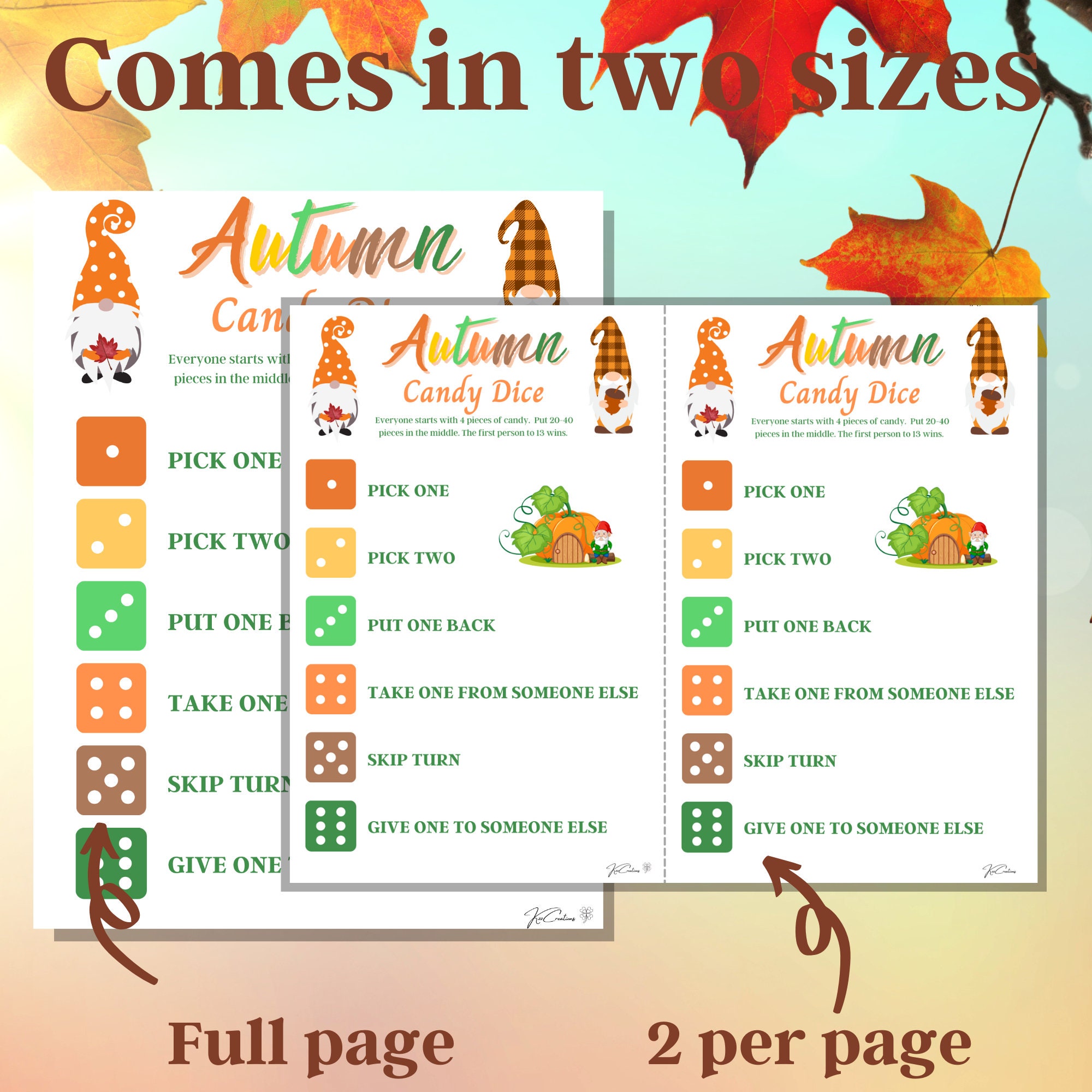 The Dice Game  fun & easy game for kids and adults - It's Always Autumn