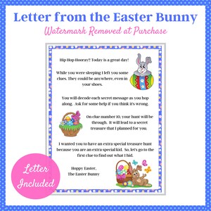 Easter Scavenger Hunt 3, Vol 2, Easter Bunny Letter, Outdoor Treasure ...