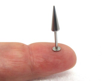 14G 16G Lange Spike Lippenring Knorpel Bolzen Medusa Bolzen Helix Bolzen Ohrstecker Labret Ohrstecker Schlangenbisse 14 Gauge 16 Gauge 12 mm lange Spike