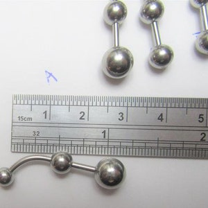 Clitoral Clitorial Clit Hood Bar VCH Vertical Stimulation Balls VCH Ring Bar 14 Gauge 14g Intimate Jewelry image 4