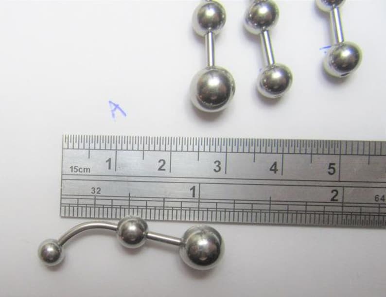Clitoral Clitorial Clit Hood Bar VCH Vertical Stimulation Balls VCH Ring Bar 14 Gauge 14g Intimate Jewelry image 4