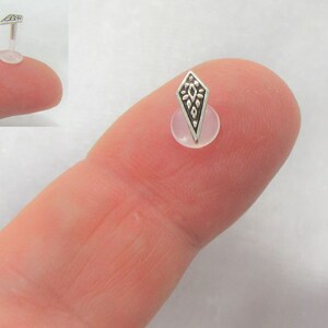 Pendiente de aro de 16 g para cartílago, hipoalergénico, con forma de medusa, para labio, espada, hélice, trago, caracola.