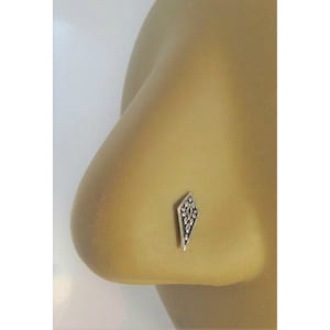 Sierlijk zwaard neusstekker L-vorm gebogen paal sieraden 20 gauge 20G neussieraden neusgat