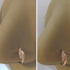 20G Gold Nose Ring Hoop 20g 20 gauge Nose Jewelry Nostril