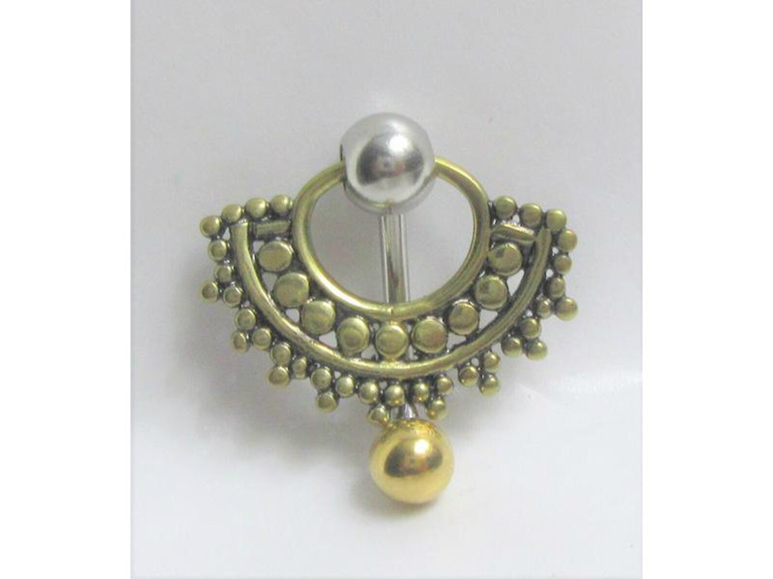 VCH Jewelry Vertical Clitoral Hood Jewelry 2 Tone Gold Silver Etsy