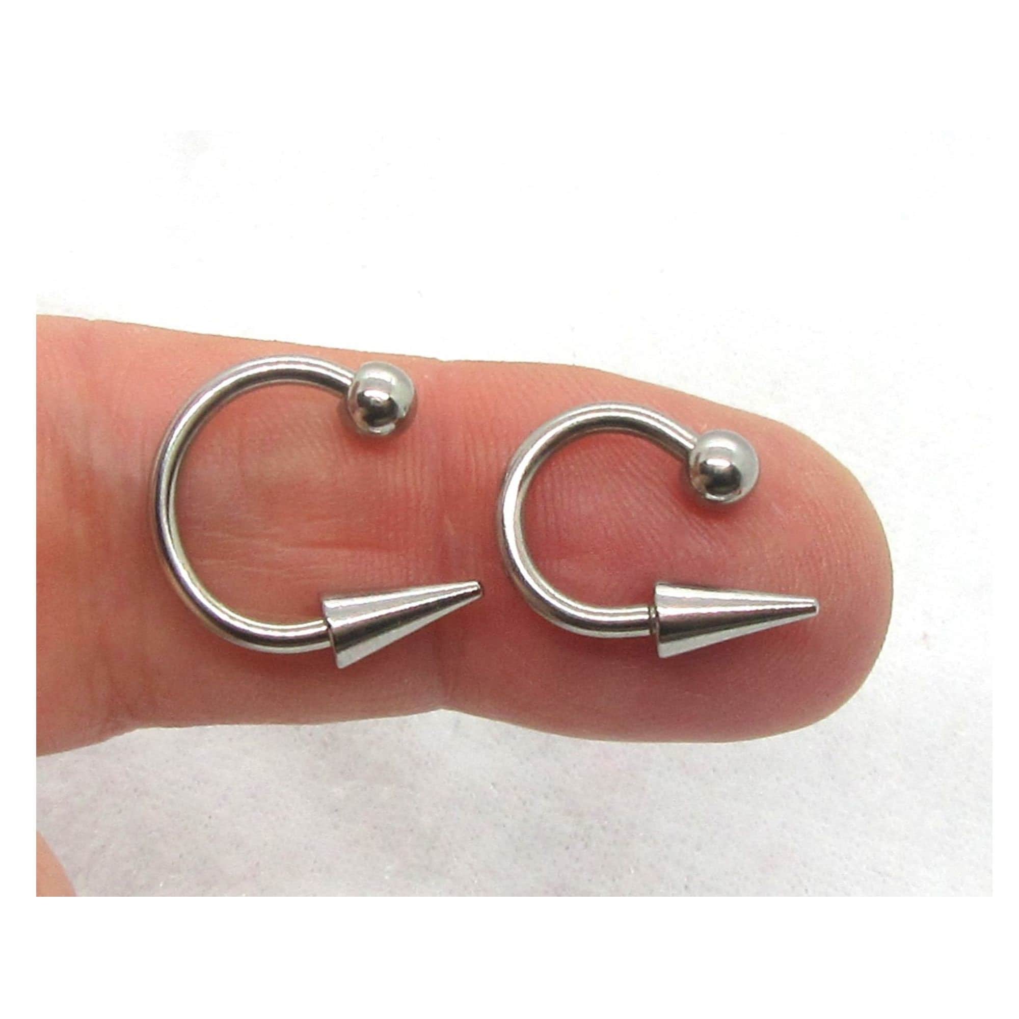 fake fish hook lip ring Fish Hook Lip Ring