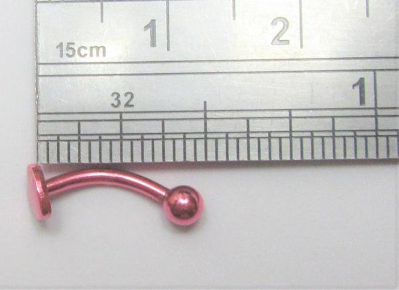 VCH Jewelry Vertical Hood Neon Pink Titanium over Surgical Steel Heart VCH Hood Clit Ring Bar 16 gauge 16g Intimate Clitoral Jewelry