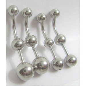 Clitoral Clitorial Clit Hood Bar VCH Vertical Stimulation Balls VCH Ring Bar 14 Gauge 14g Intimate Jewelry image 1