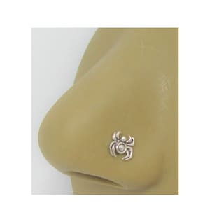 Pendientes de nariz de araña en forma de L, joyería de poste doblado, calibre 20, 20G, joyería para nariz, fosa nasal