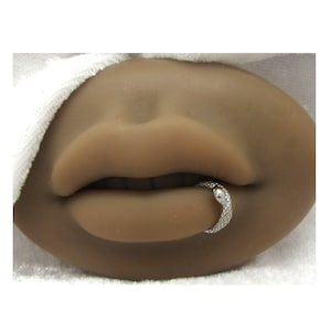 16G Schlangenbisse Labret Lippenring Unterseite Lippenring Hufeisen 16 Gauge Lippenstecker Lippenringe Lippenschmuck 8 mm Durchmesser