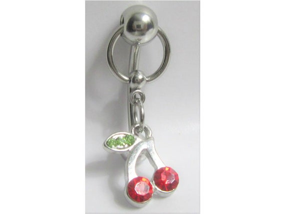 Or Titane Fleur de Cristal Rose VCH clitoridien clito Bar capuche ring 14 gauge 14 g