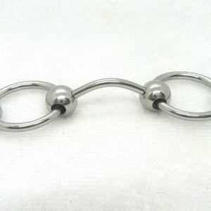 12G Genitale Sieraden Piercing Prince Albert PA Deurklopper Hoops Gebogen Bar Barbell 12 Gauge Roestvrij staal Zilver