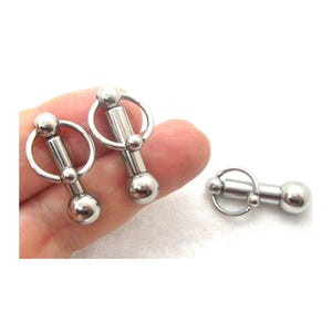 2G 4G 6G Male Genital Door Knocker Prince Albert PA Jewelry Genital Jewelry Surgical Steel Genital Jewelry