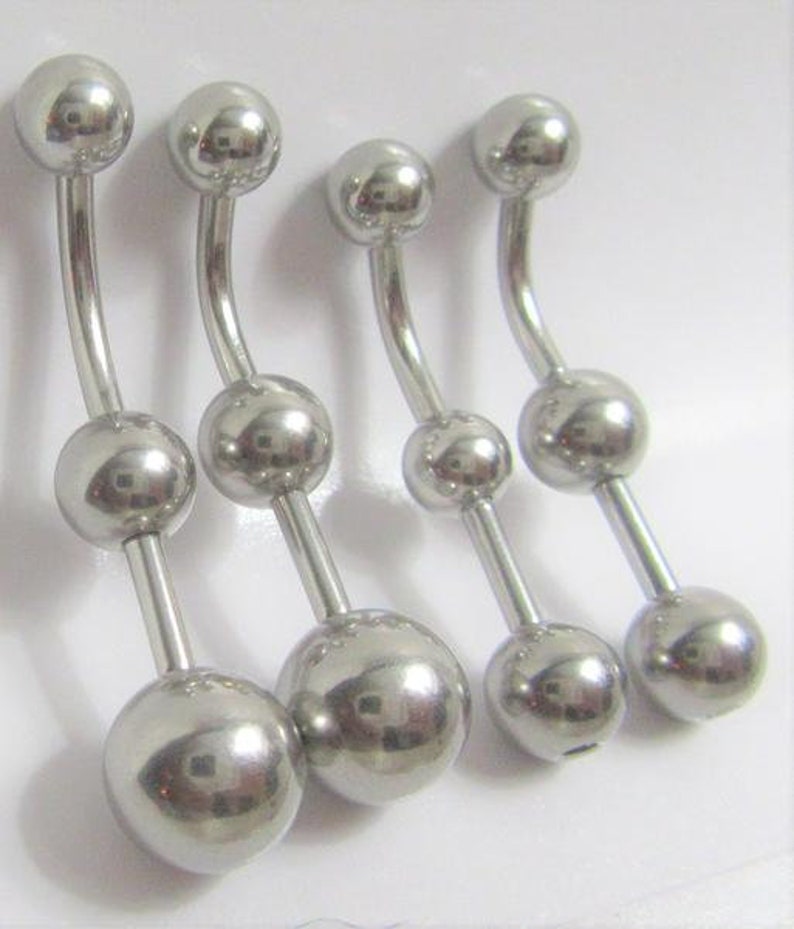 Clitoral Clitorial Clit Hood Bar VCH Vertical Stimulation Balls VCH Ring Bar 14 Gauge 14g Intimate Jewelry image 3