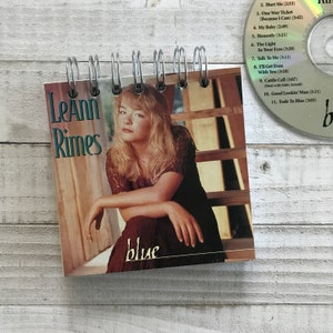 Leann Rimes Notebook | 90s Country Music | Upcycled CD Notebook | Country Music Lover