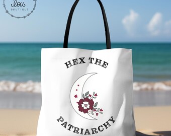 Hex the Patriarchy Tragetasche: Florale feministische Ermächtigung