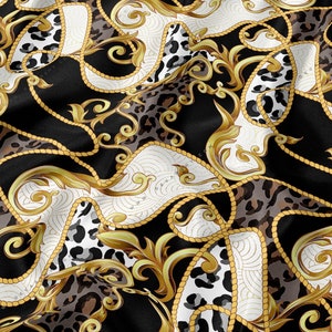 Baroque Chains Upholstery Fabric 3meters | 18 Designs | 13 Fabrics. Furnishing Fabric by the Yard | 041