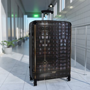 Crocodile Print Suitcase 3 Sizes Carry-on Suitcase Reptile Skin Luggage Alligator Print Hard Shell Suitcase | 11224