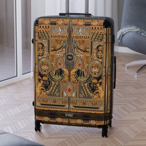 Call Of the Wild Suitcase, Travel Luggage, Carry-on Suitcase, Leopard Print Luggage, Hard Shell Suitcase, Animal Print Suitcase | D20114B