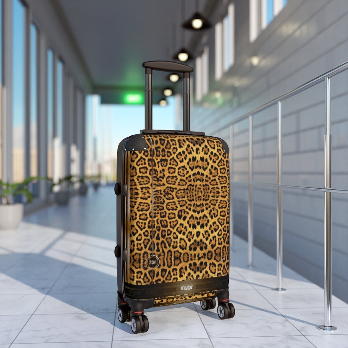 Leopard Print Suitcase 3 SIZES Travel Bags Carryon Etsy