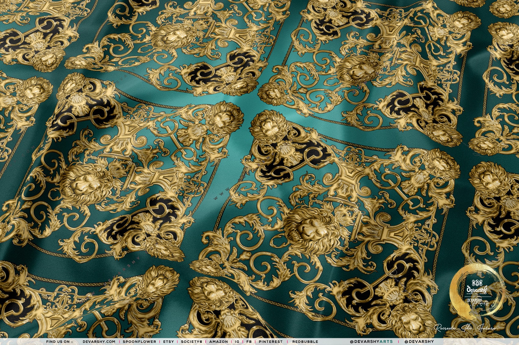 Golden Squares Upholstery Fabric 3meters, 6 Designs, 13 Fabric