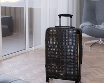 Valigia con stampa coccodrillo misure Valigia da viaggio in