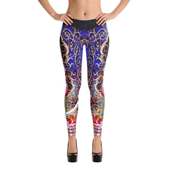 Royal Baroque Printed Leggings Spandex 