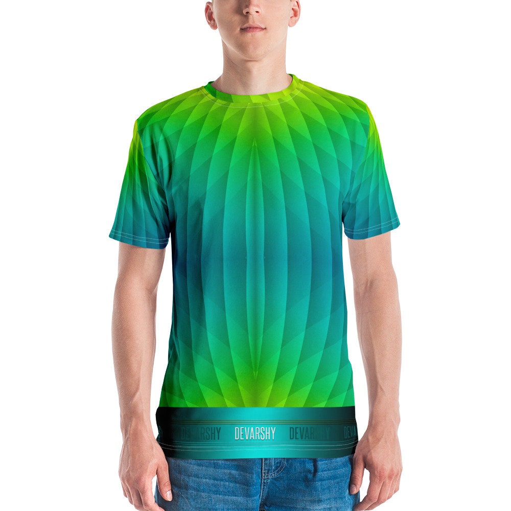 Neon Fluorescent Colors Printed Men's TShirt 11196B Etsy