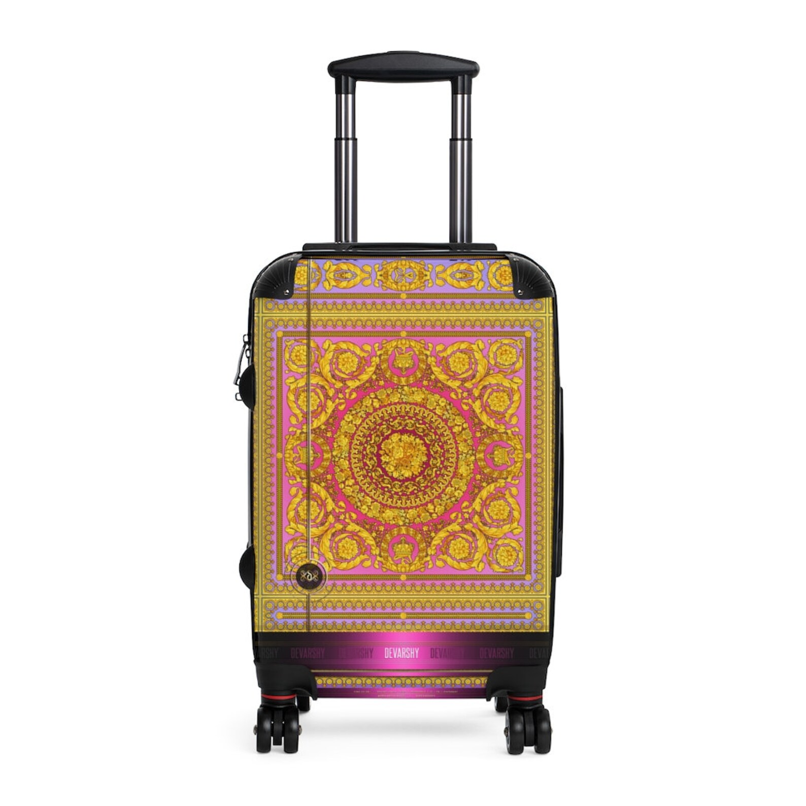 Rococo Pink Cabin Luggage Carryon Suitcase Travel Bag Etsy