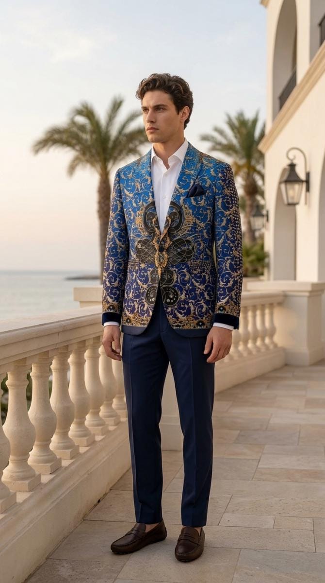 Baroque Mens Jacket - Etsy