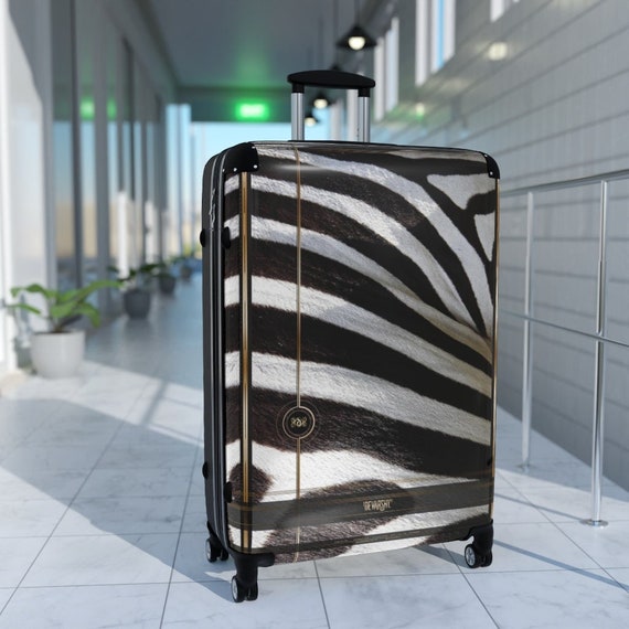 Zebra Print Koffer 3 MATEN Handbagage - Etsy Nederland