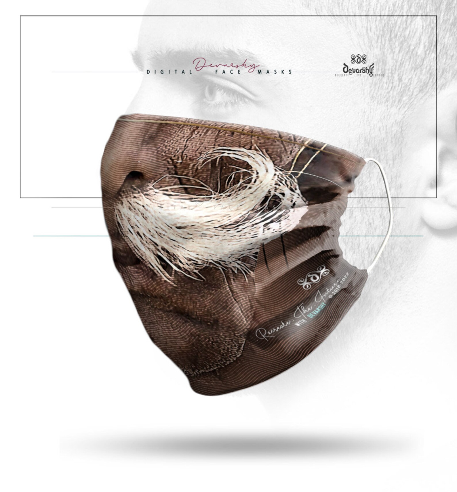 Old Man From India Realistic Face Mask With Filter and Nose Etsy